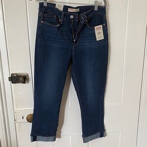 Signature by Levi Strauss Dark Indigo Ankle Jeans